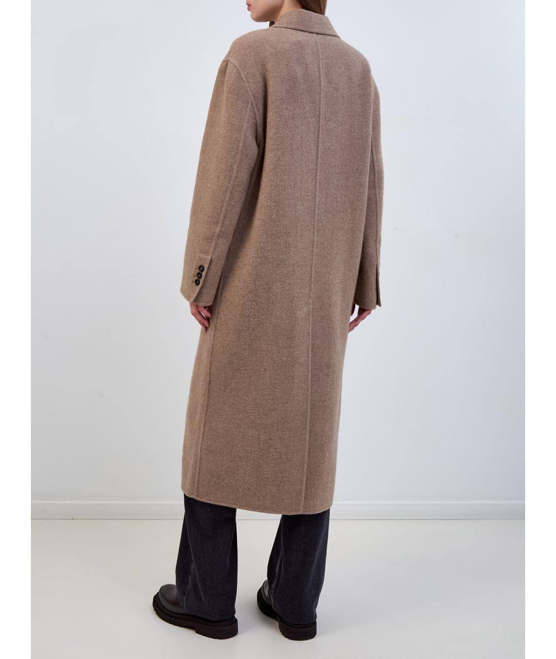 BRUNELLO CUCINELLI Бежевое кашемировое пальто, фото 4