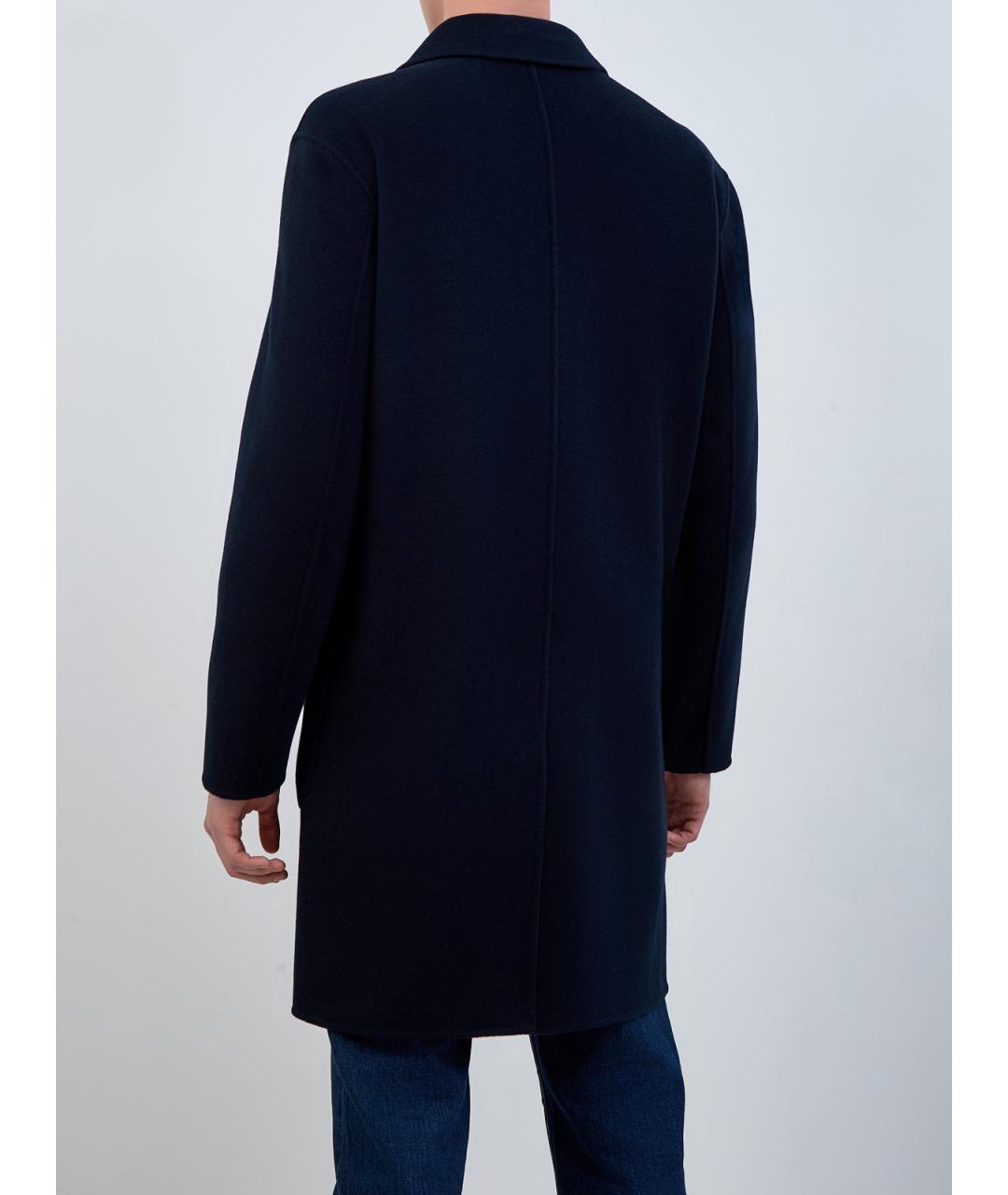 WOOLRICH Синее шерстяное пальто, фото 4