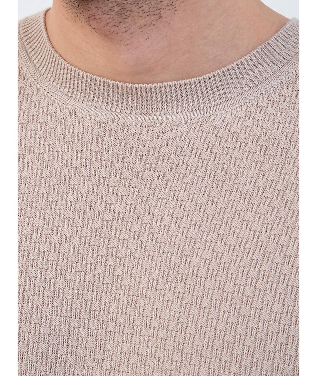 CANALI Бежевый хлопковый джемпер / свитер, фото 5