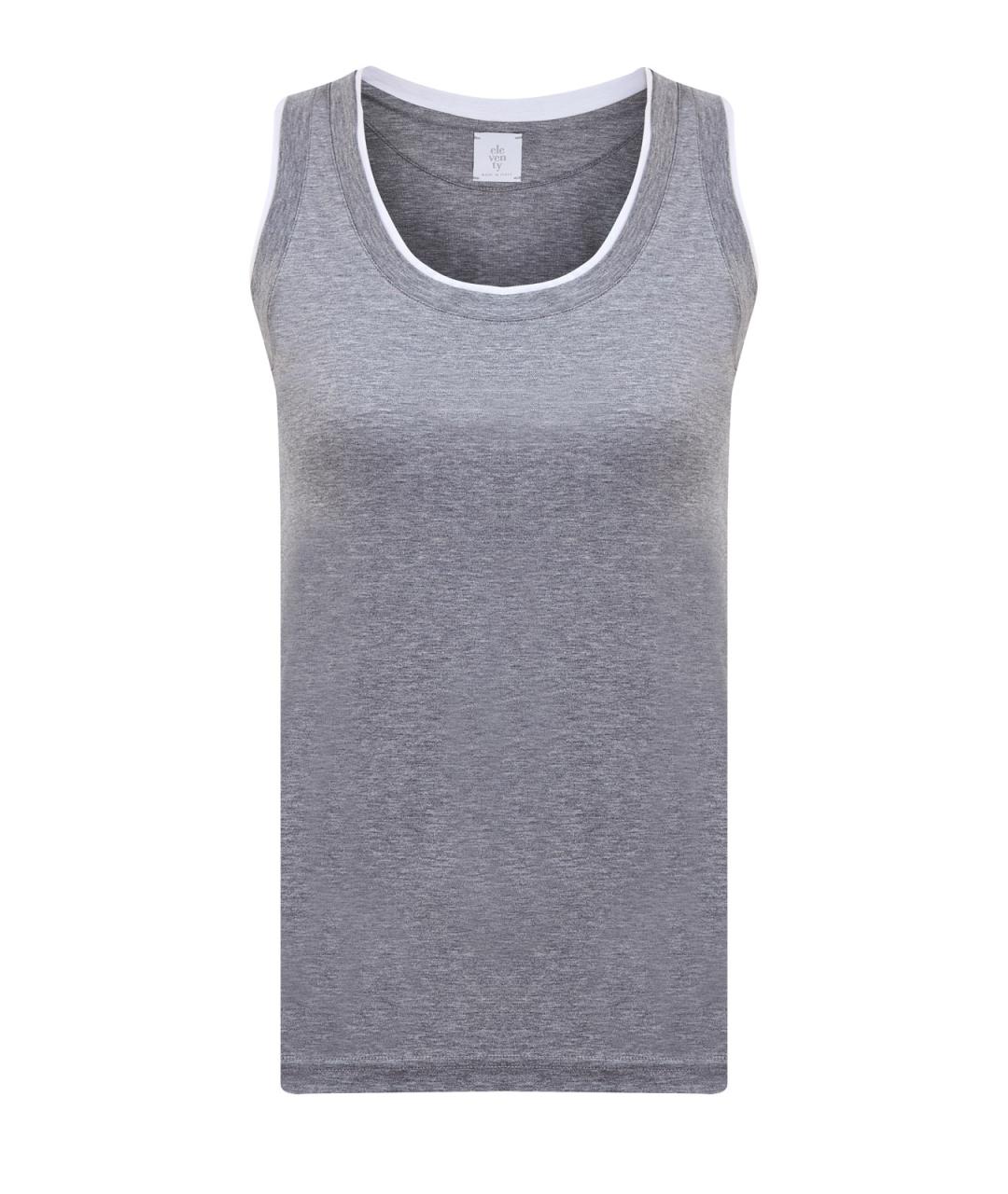 ELEVENTY Серая майка, фото 1