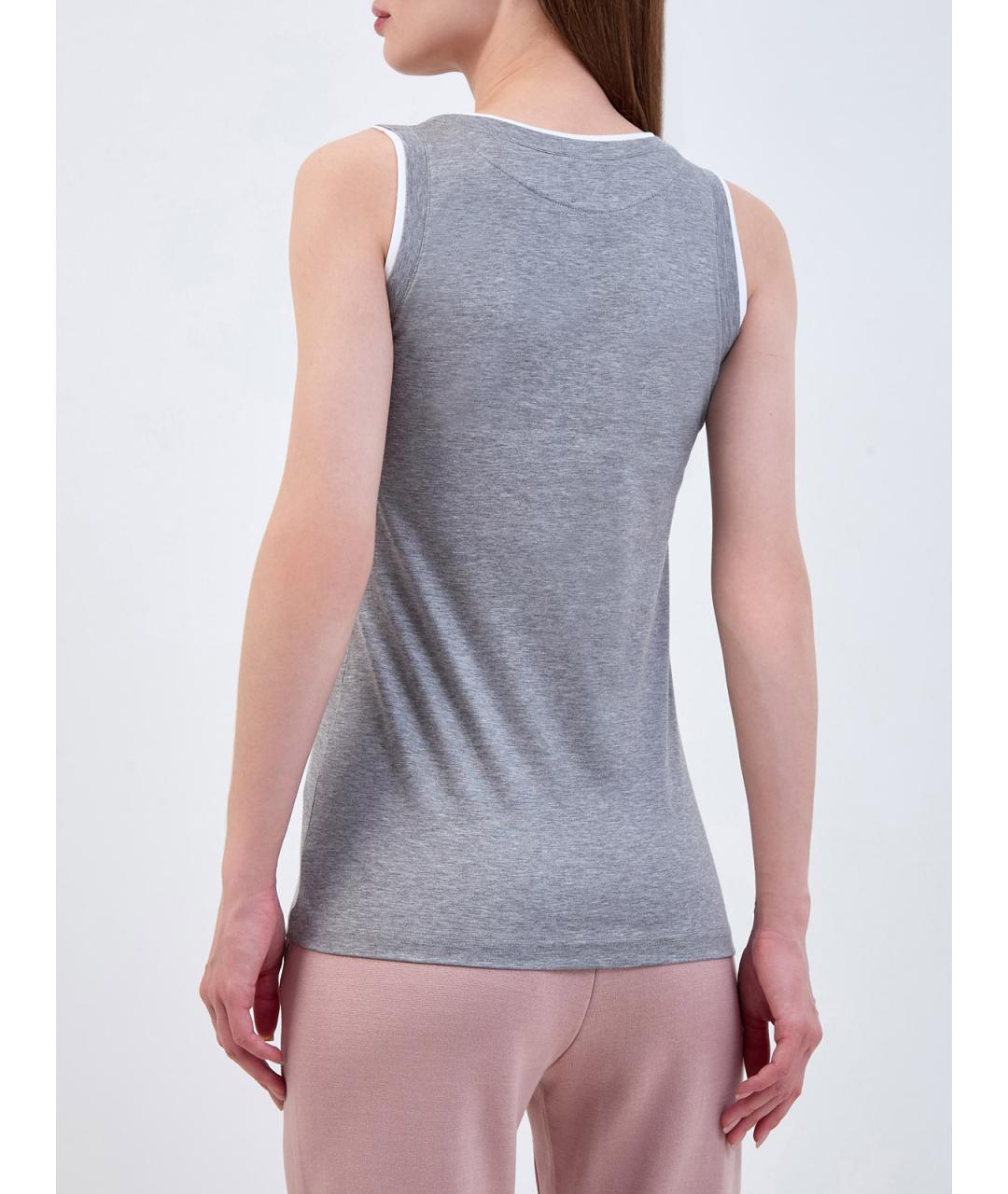 ELEVENTY Серая майка, фото 4