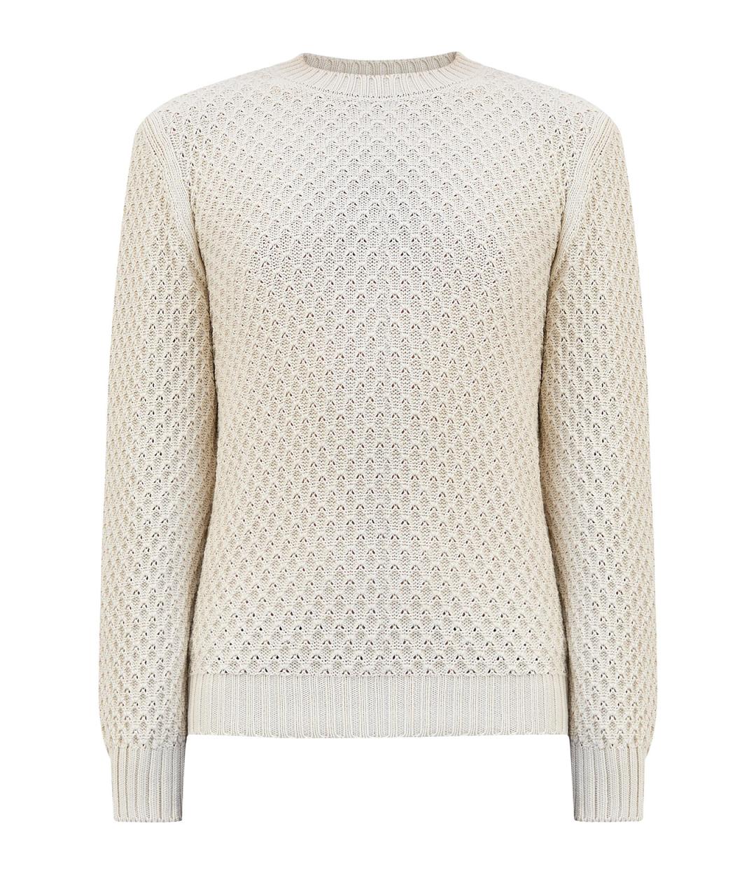 CANALI Бежевый хлопковый джемпер / свитер, фото 1