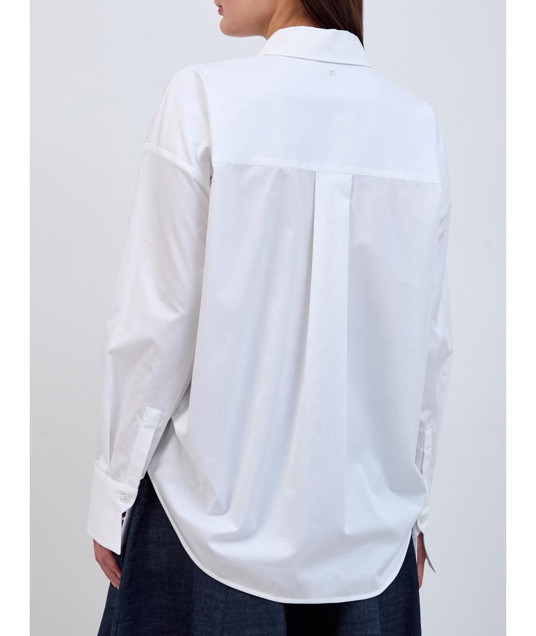 LORENA ANTONIAZZI Белая хлопковая рубашка, фото 4