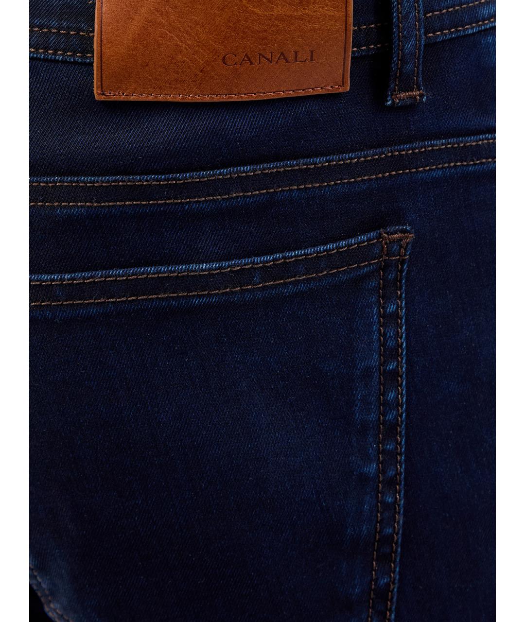 CANALI Синие хлопковые джинсы скинни, фото 5