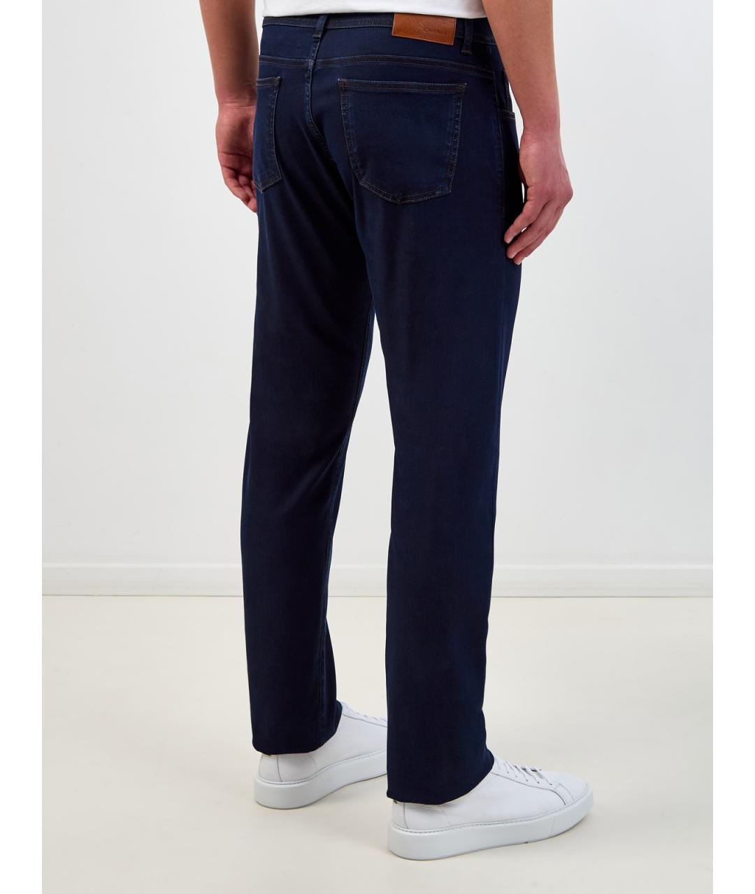 CANALI Синие хлопковые джинсы скинни, фото 4