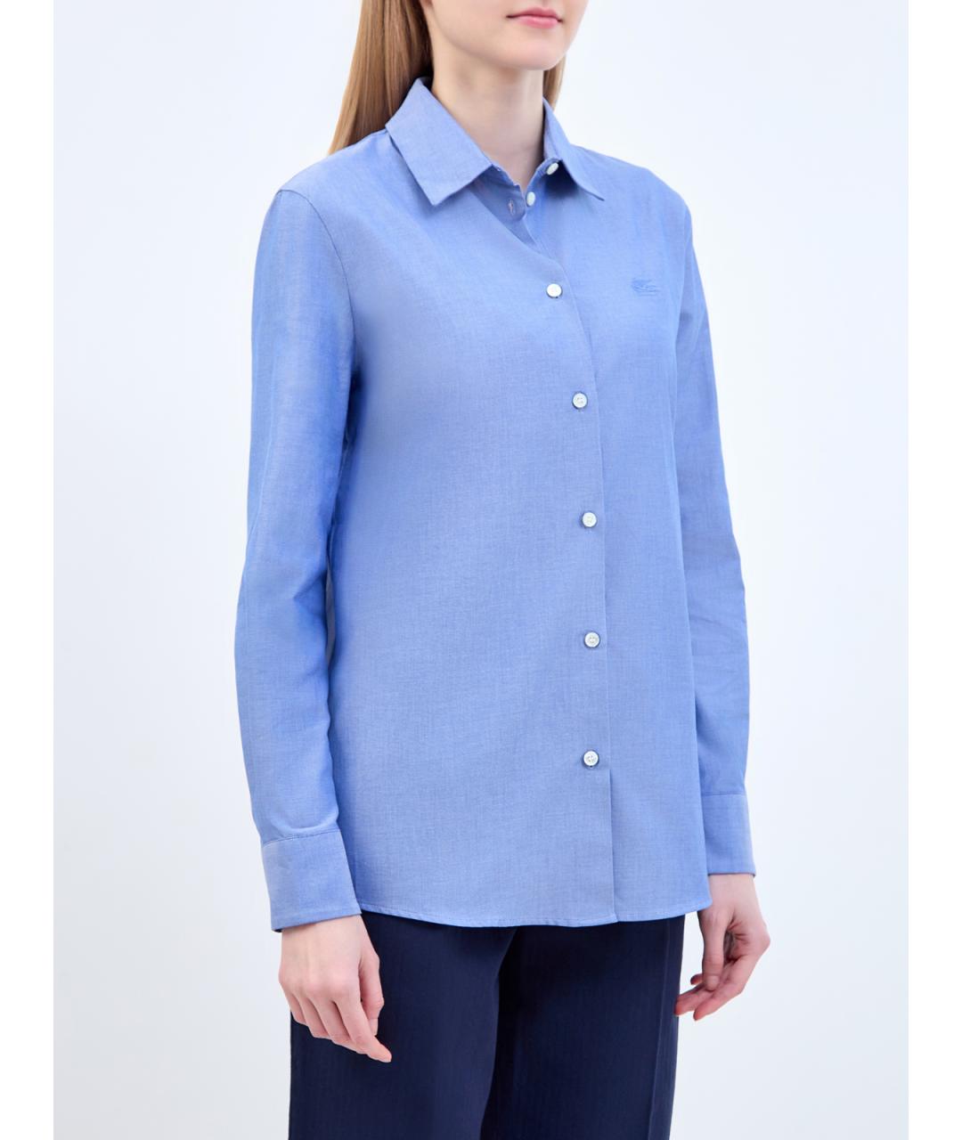 ETRO Голубая хлопковая рубашка, фото 3