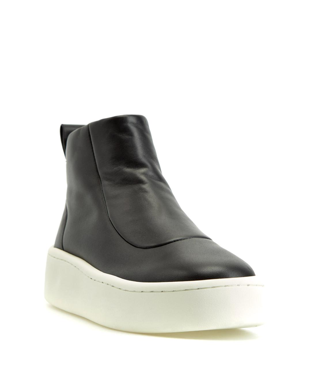 JIL SANDER Черные кожаные кеды, фото 3