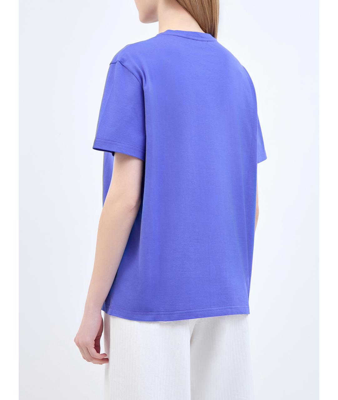 ETRO Синяя хлопковая футболка, фото 4