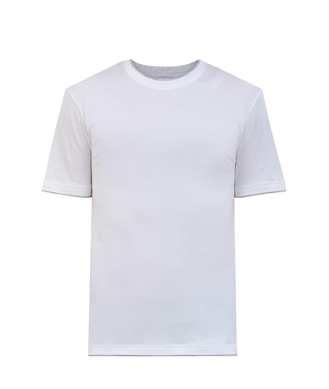 ELEVENTY Белая хлопковая футболка, фото 6