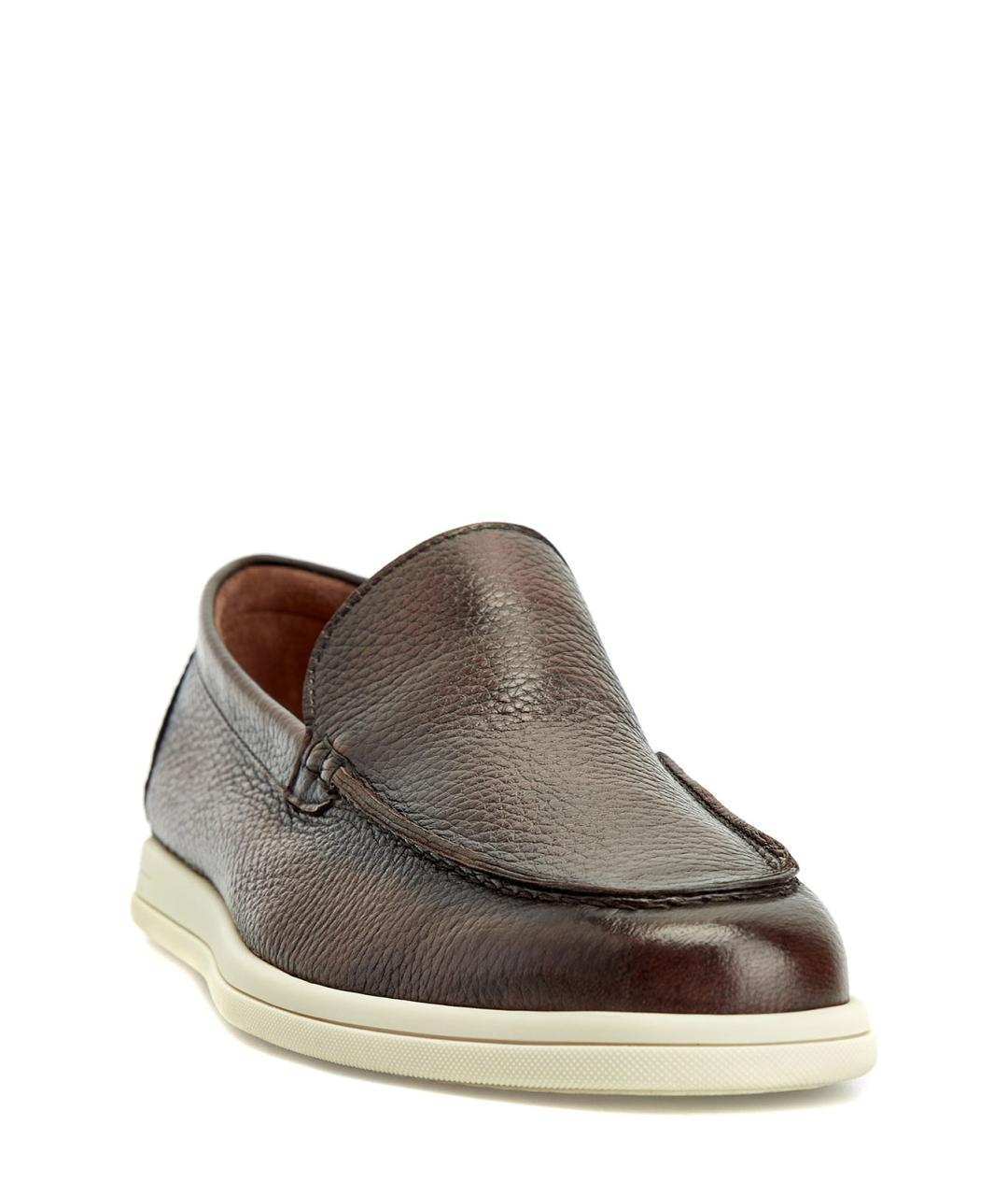 BARRETT Коричневые кожаные лоферы, фото 3