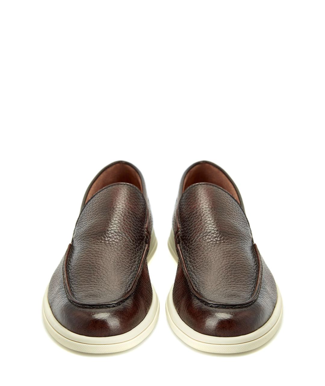 BARRETT Коричневые кожаные лоферы, фото 5