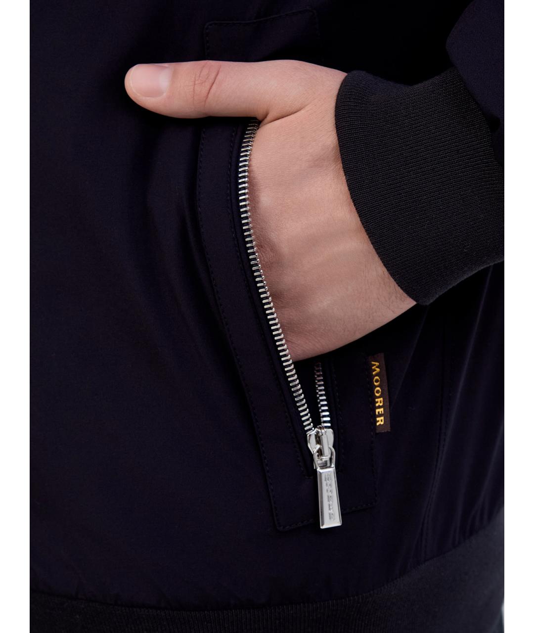 MOORER Черная полиамидовая куртка, фото 5