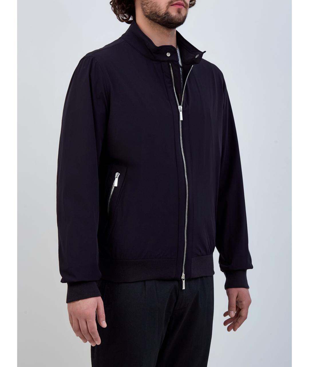 MOORER Черная полиамидовая куртка, фото 3