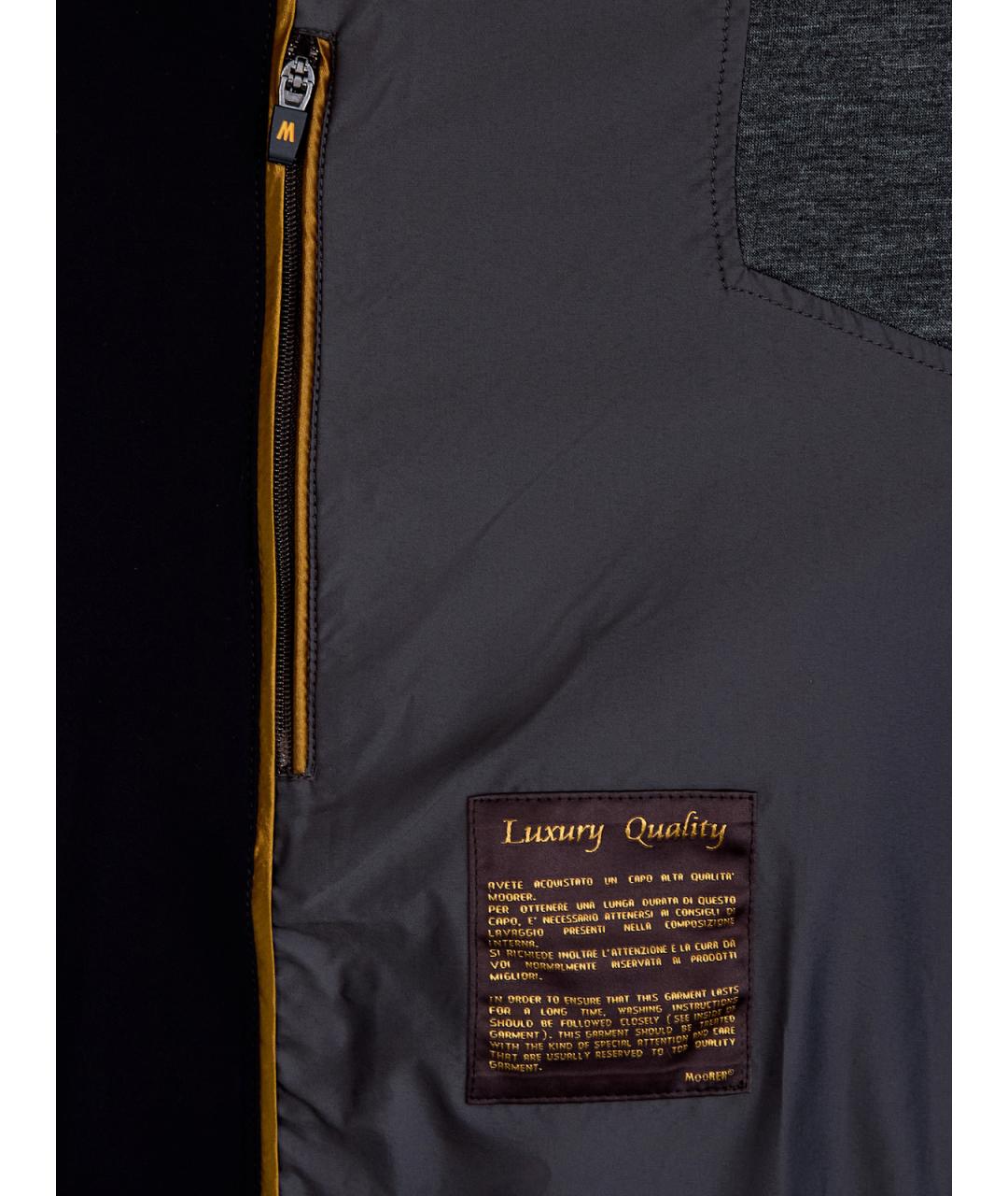 MOORER Черная полиамидовая куртка, фото 6