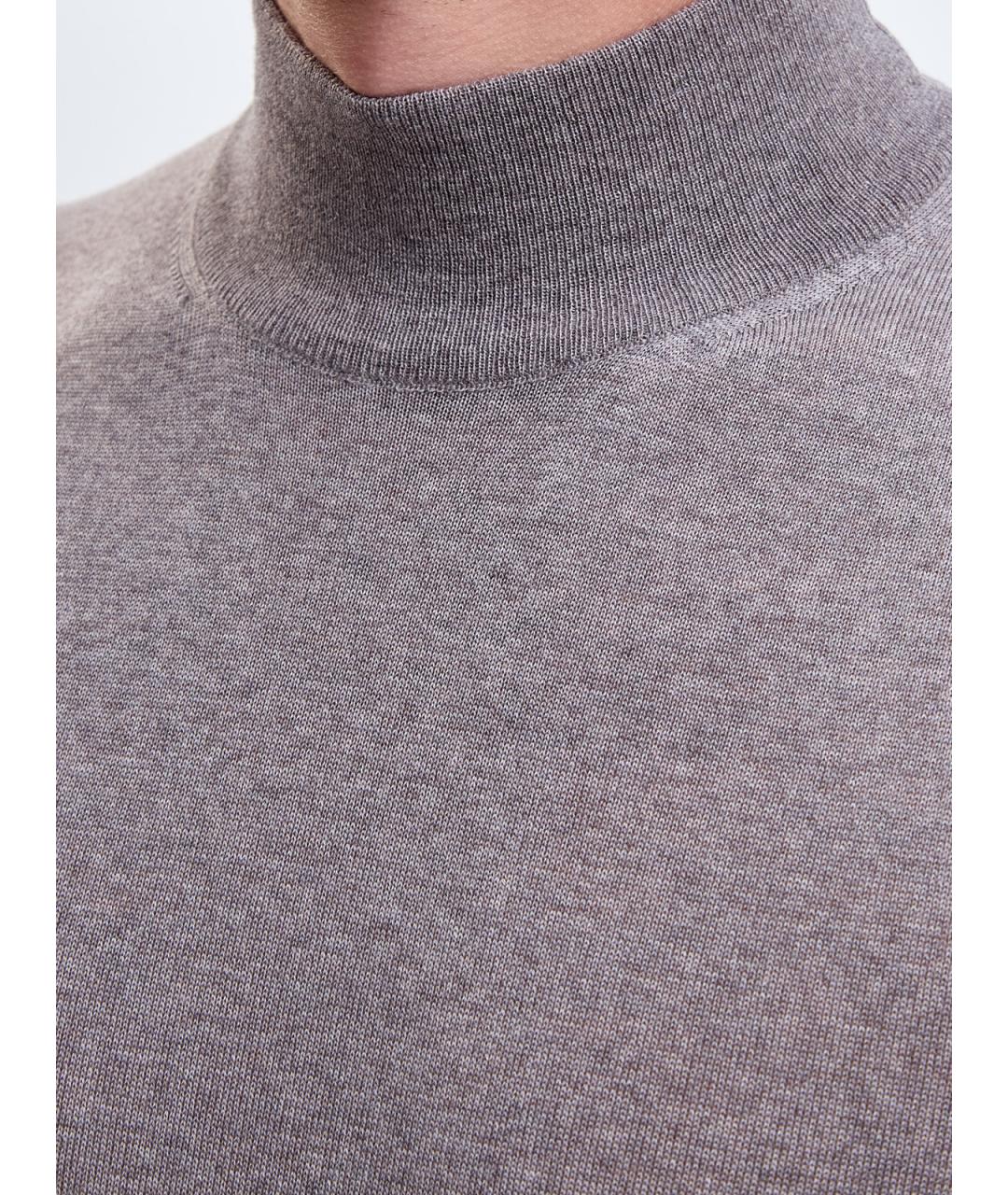 CANALI Бежевая шерстяная водолазка, фото 5