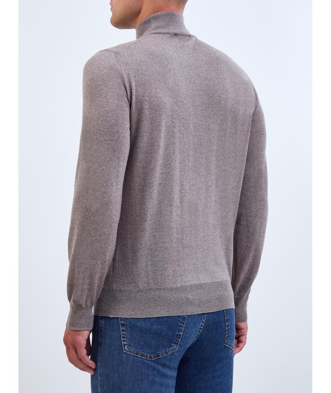 CANALI Бежевая шерстяная водолазка, фото 4