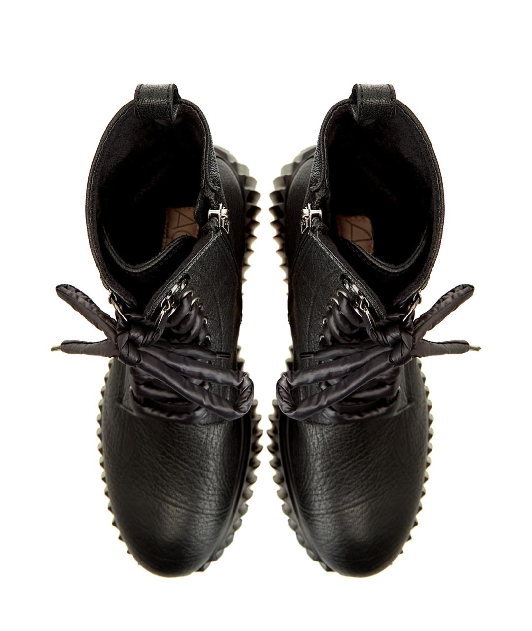 AGL Черные кожаные ботинки, фото 5