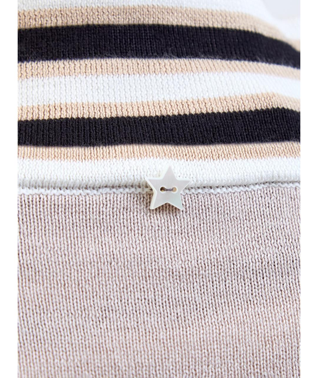 LORENA ANTONIAZZI Бежевый хлопковый кардиган, фото 5