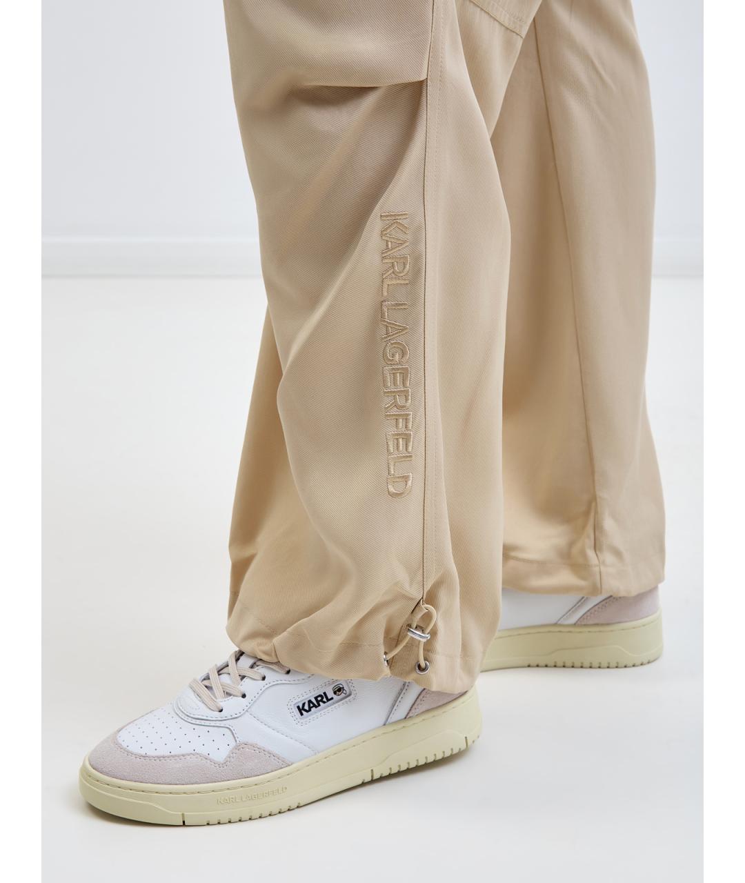 KARL LAGERFELD Бежевые прямые брюки, фото 5