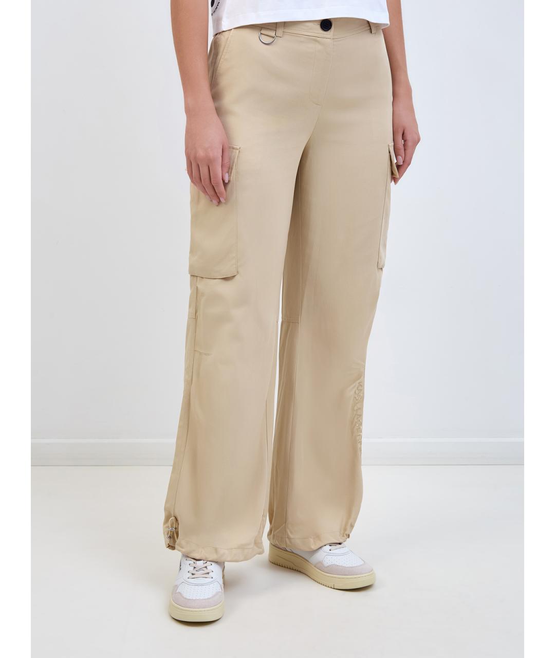 KARL LAGERFELD Бежевые прямые брюки, фото 3