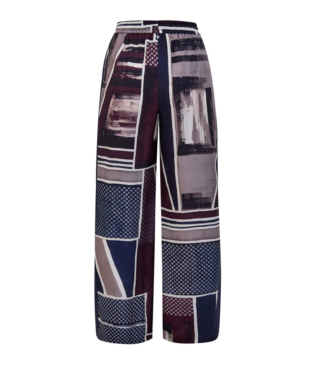 LORENA ANTONIAZZI Мульти шелковые прямые брюки, фото 2