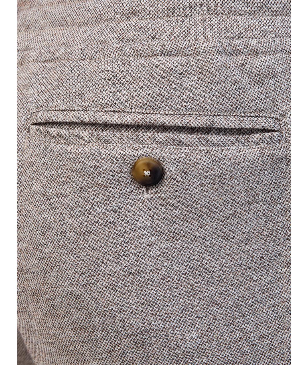 CAPOBIANCO Бежевые льняные повседневные брюки, фото 5