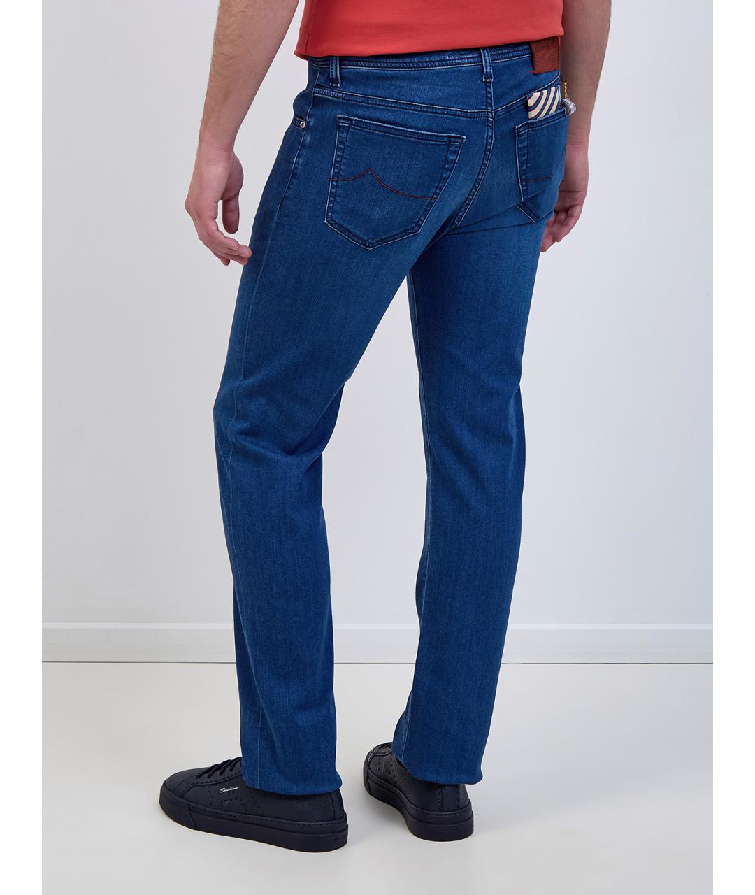 JACOB COHEN Синие джинсы скинни, фото 4