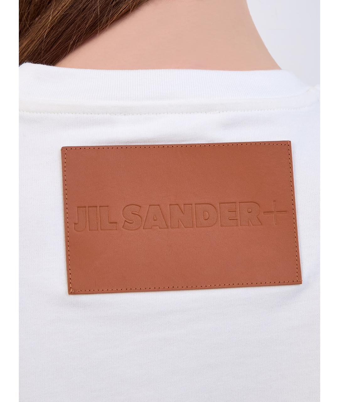 JIL SANDER Белая хлопковая футболка, фото 5