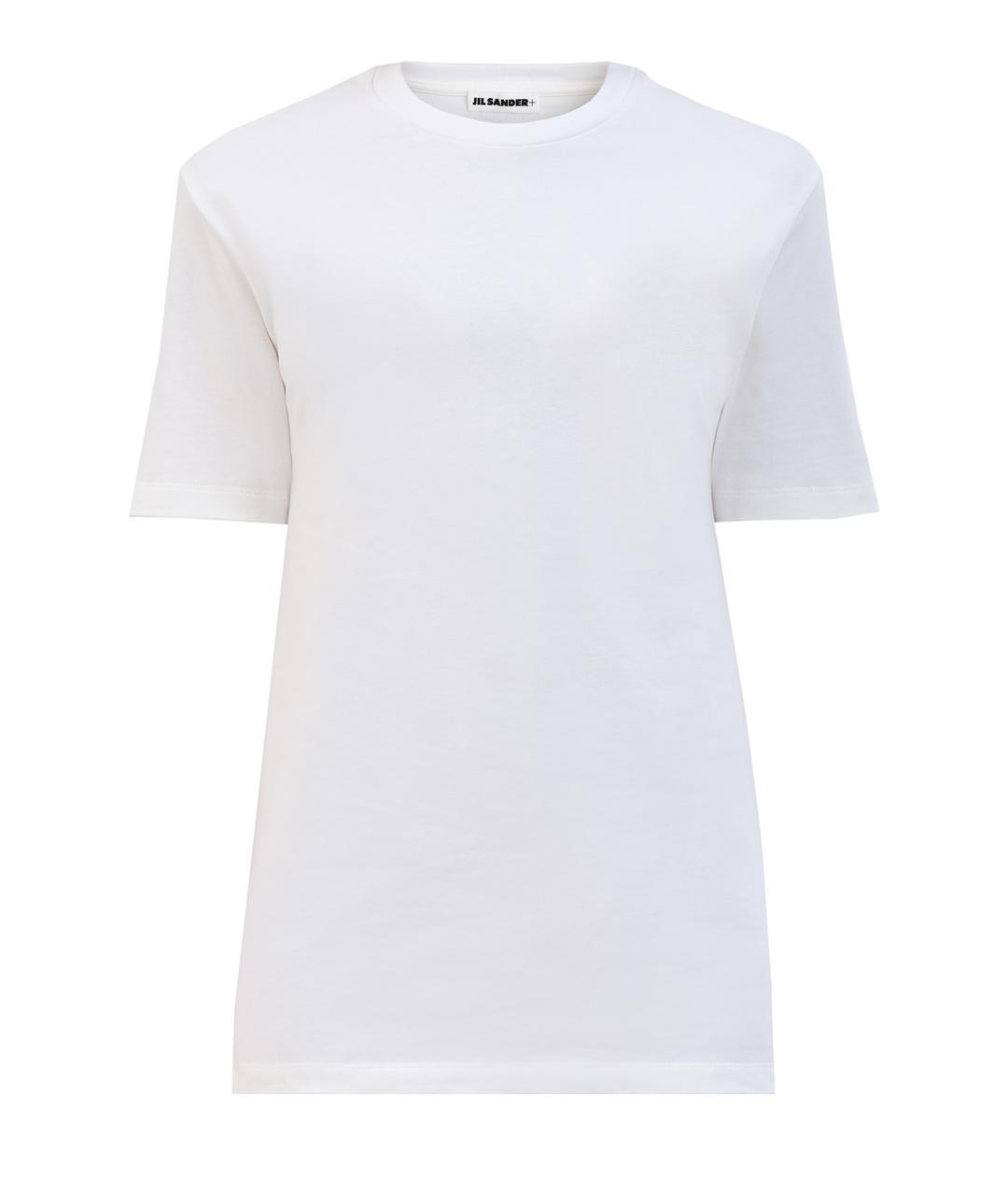 JIL SANDER Белая хлопковая футболка, фото 1