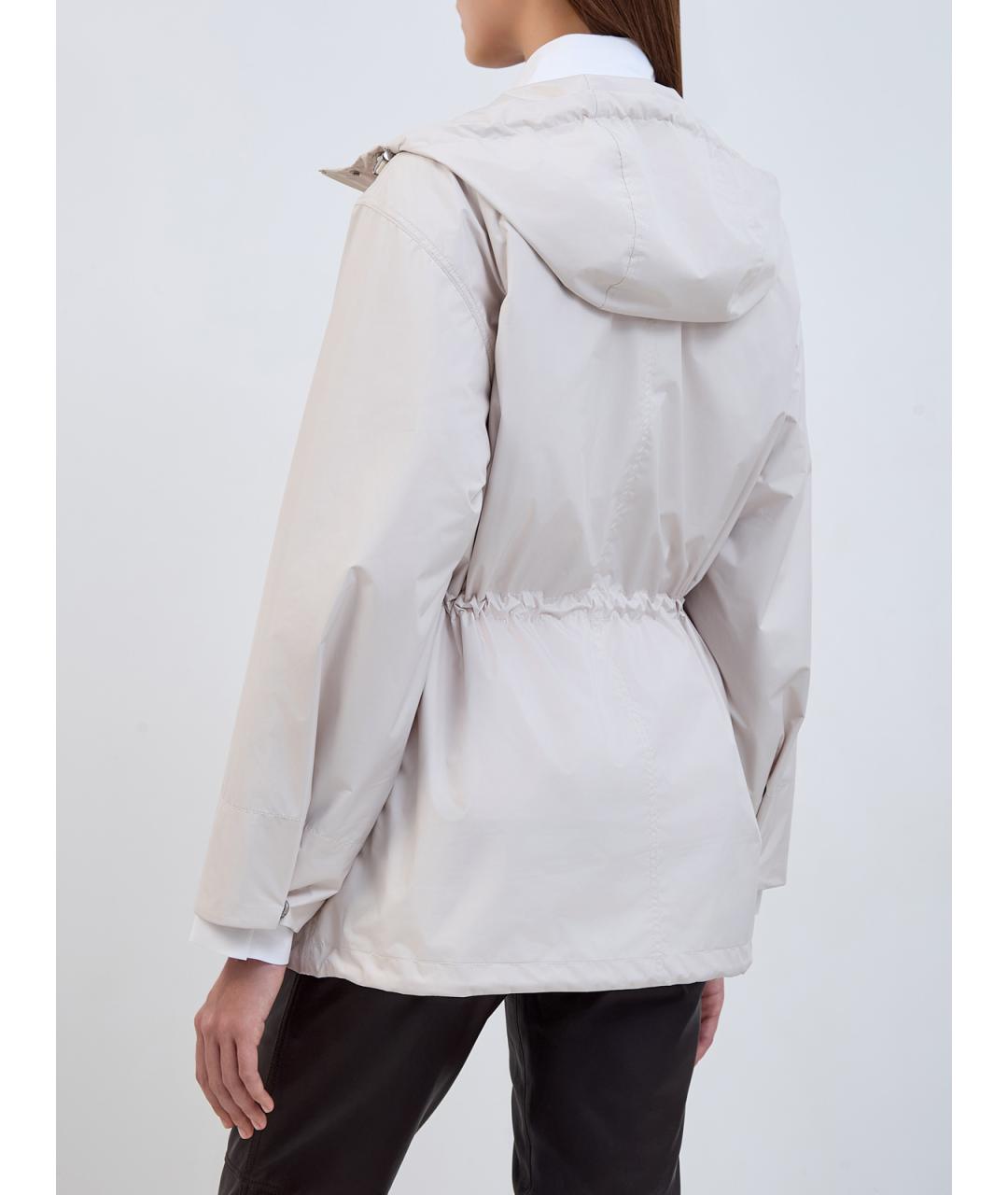 YVES SALOMON Бежевая полиэстеровая куртка, фото 5