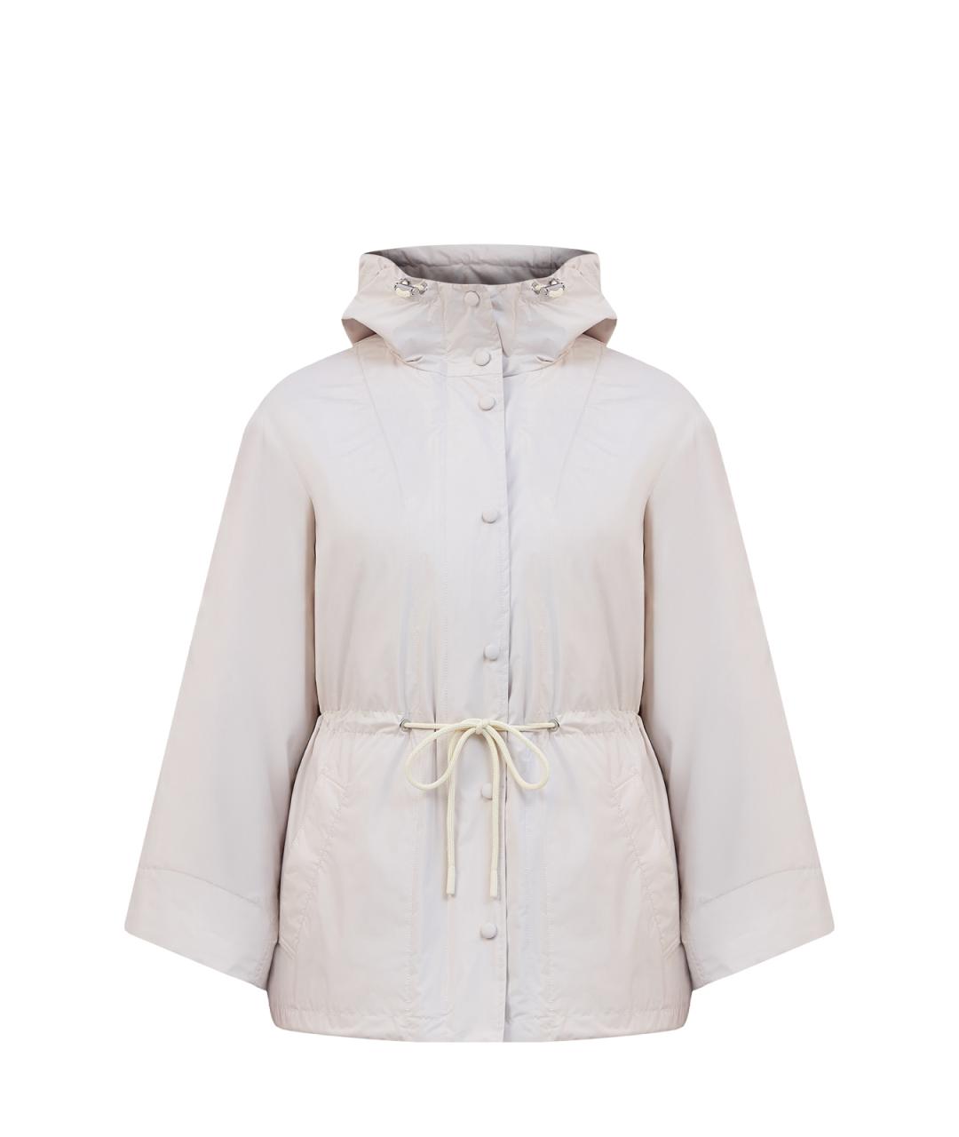 YVES SALOMON Бежевая полиэстеровая куртка, фото 8