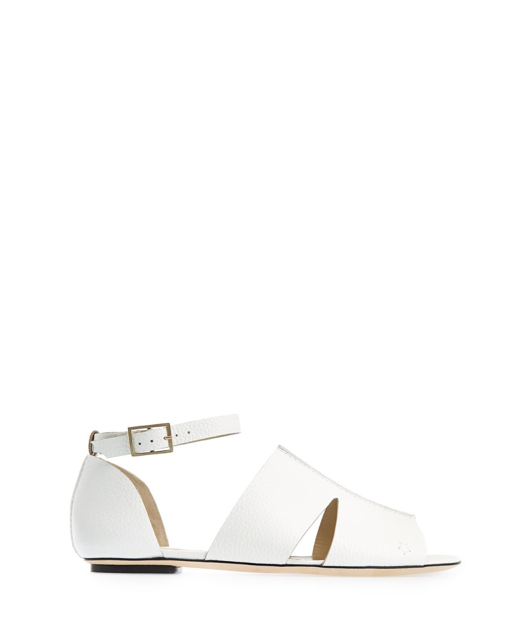 LORENA ANTONIAZZI Белые кожаные сандалии, фото 1