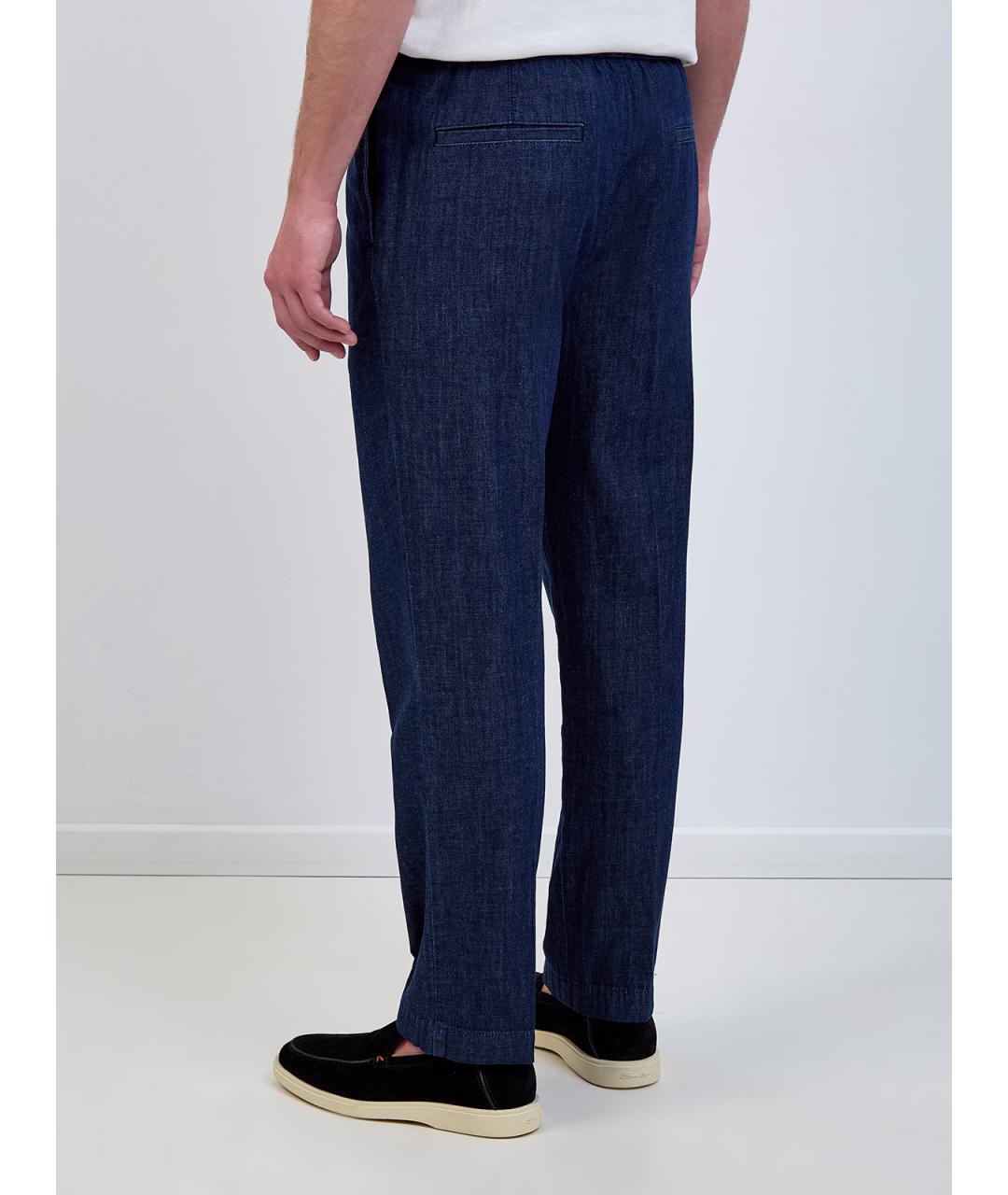 JACOB COHEN Синие хлопковые прямые джинсы, фото 4