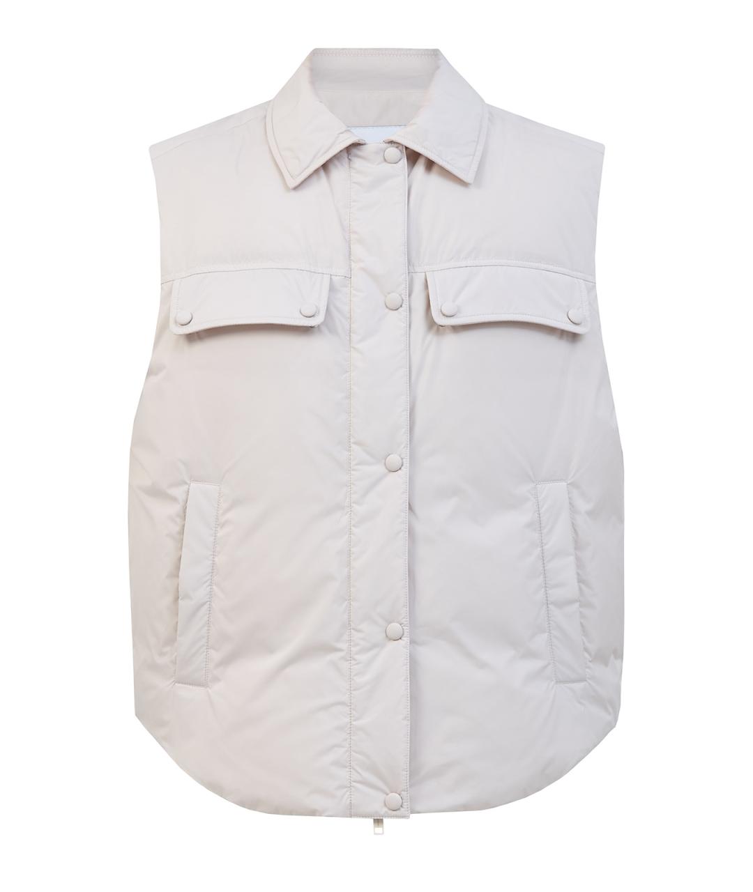 YVES SALOMON Бежевый полиэстеровый жилет, фото 1