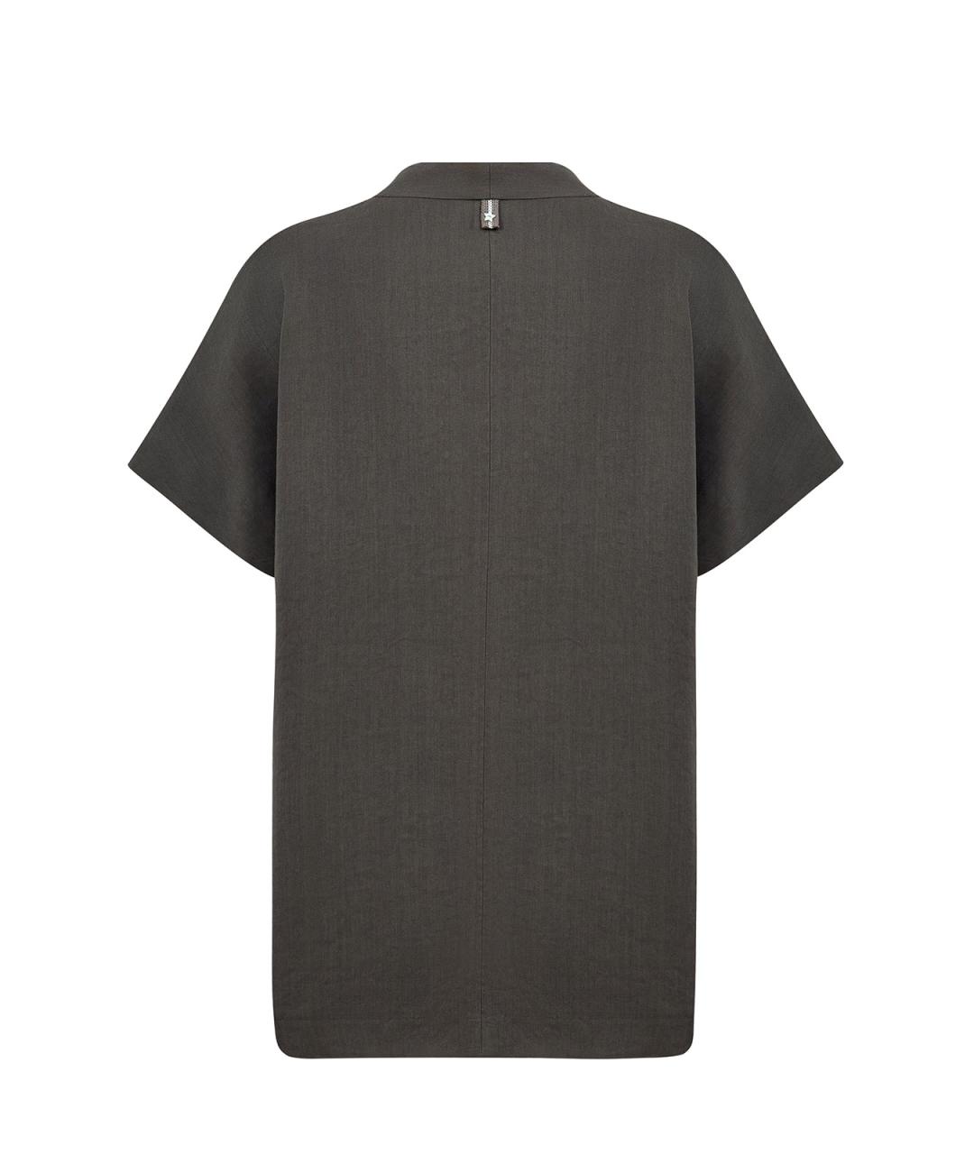 LORENA ANTONIAZZI Зеленый льняной жилет, фото 2