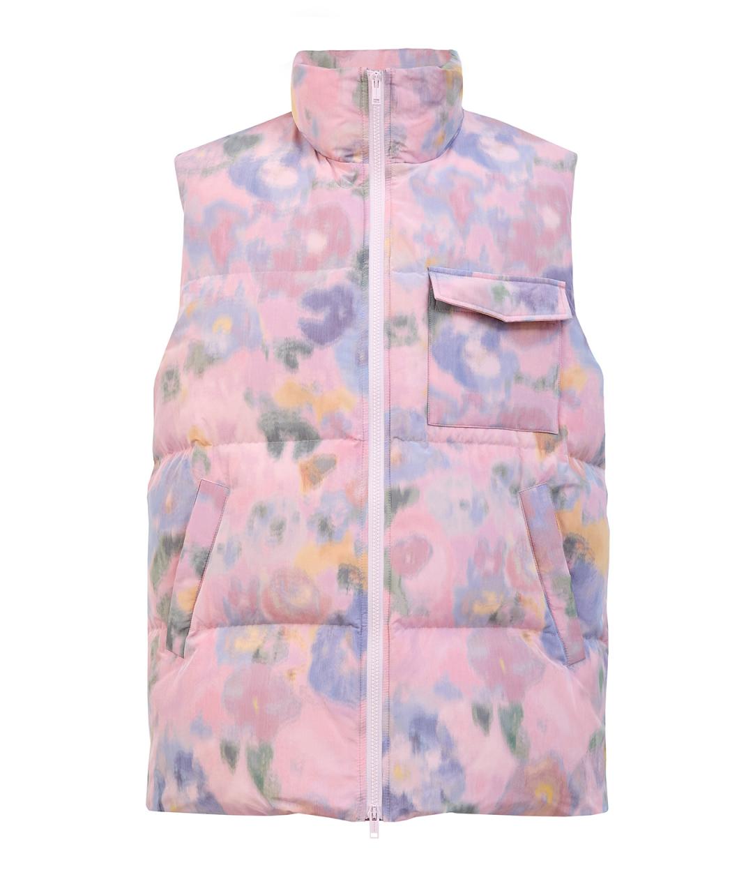 YVES SALOMON Розовый полиэстеровый жилет, фото 1