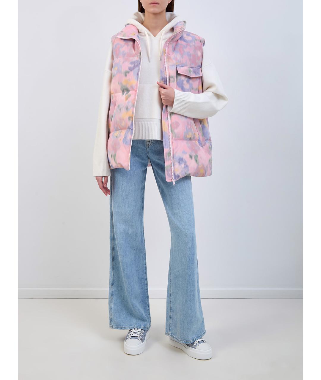 YVES SALOMON Розовый полиэстеровый жилет, фото 2