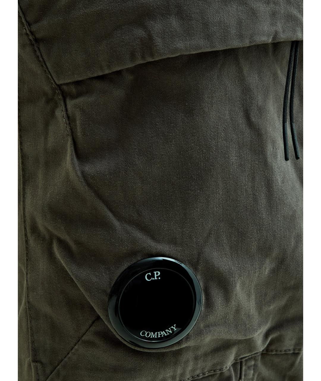 CP COMPANY Зеленые хлопковые повседневные брюки, фото 5