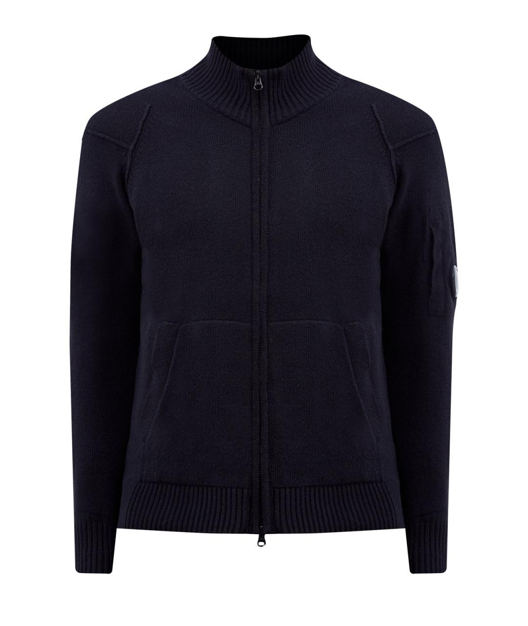 CP COMPANY Черный шерстяной кардиган, фото 1