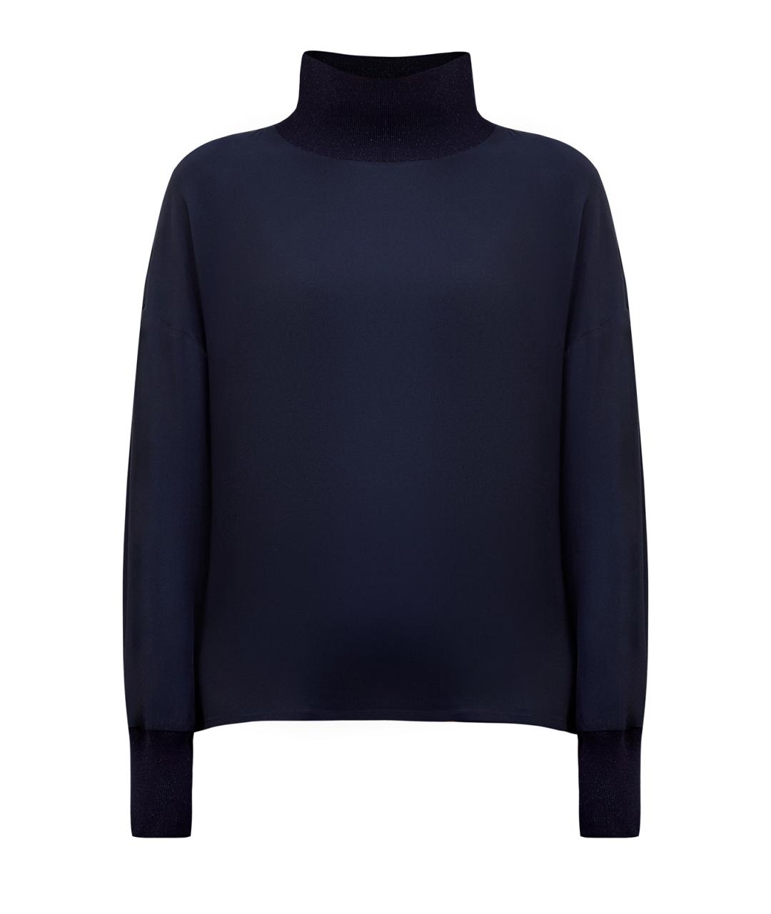 LORENA ANTONIAZZI Синяя ацетатная блузы, фото 1