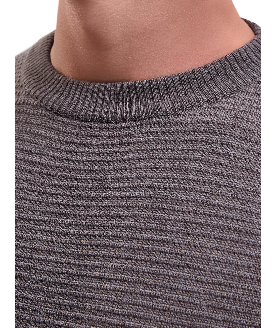 CANALI Коричневый шерстяной джемпер / свитер, фото 5