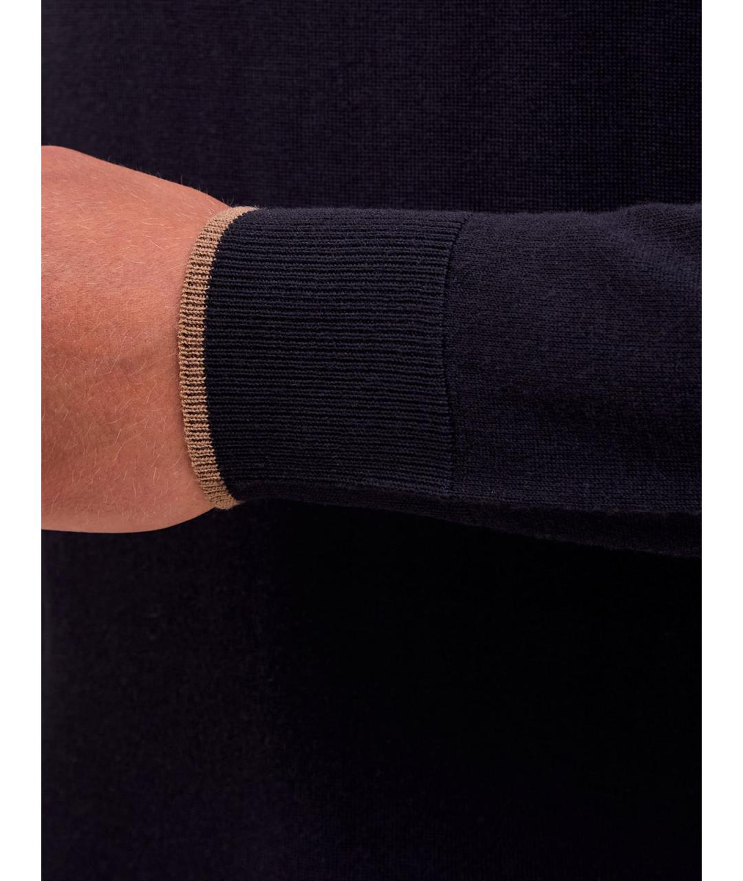 PESERICO Черная шерстяная водолазка, фото 5