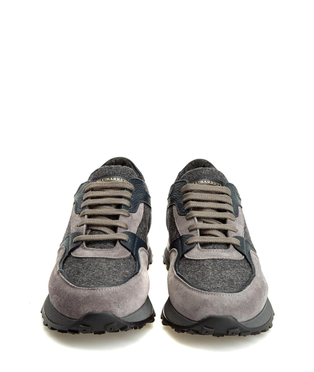 BARRETT Серые текстильные низкие кроссовки / кеды, фото 5