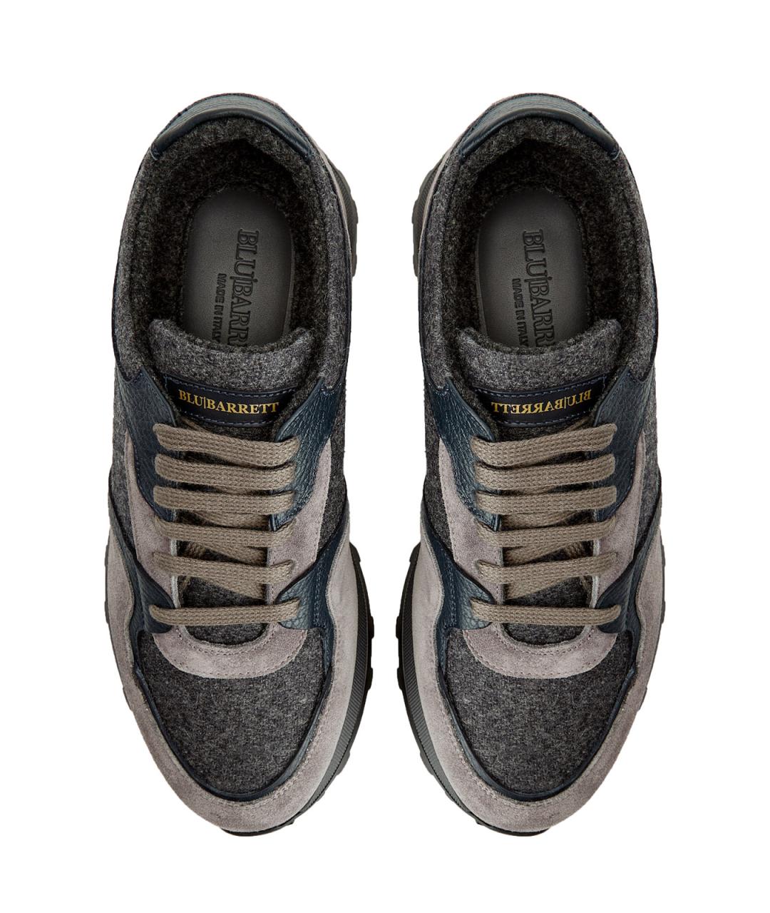 BARRETT Серые текстильные низкие кроссовки / кеды, фото 6