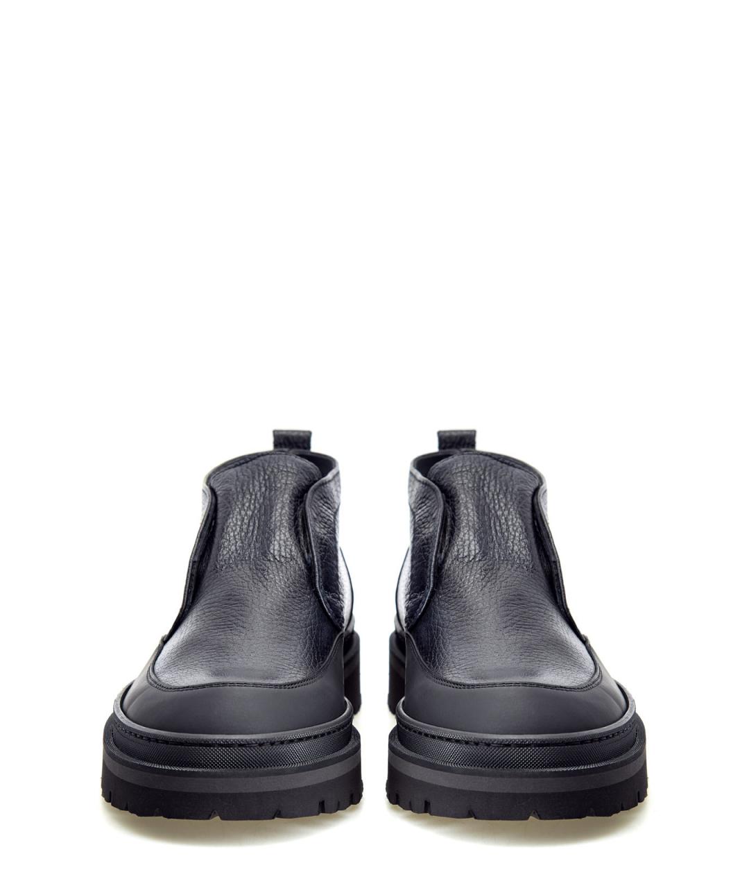 BARRETT Черные кожаные лоферы, фото 5