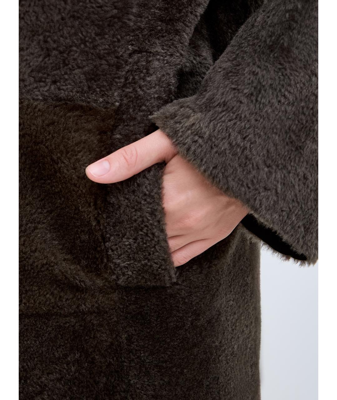 BLANCHA Коричневая меховая дубленка, фото 5