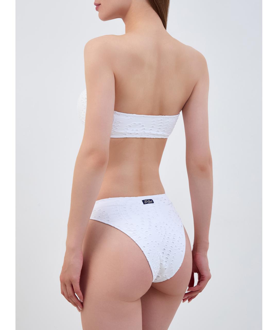 MC2 SAINT BARTH Белый полиамидовый купальник, фото 3