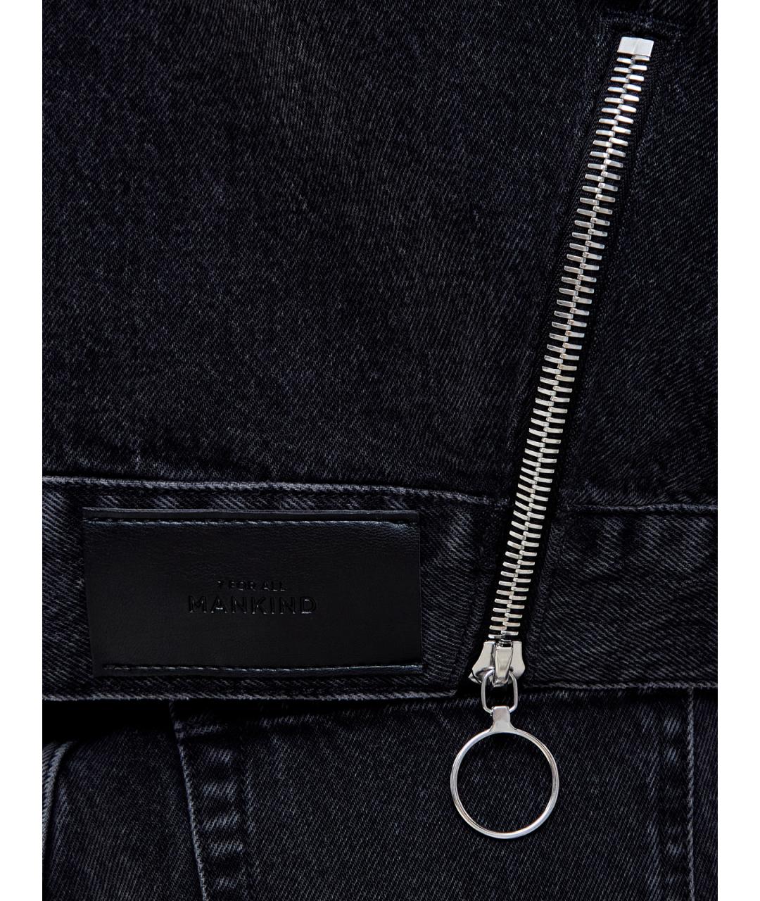 7 FOR ALL MANKIND Черная хлопковая куртка, фото 5