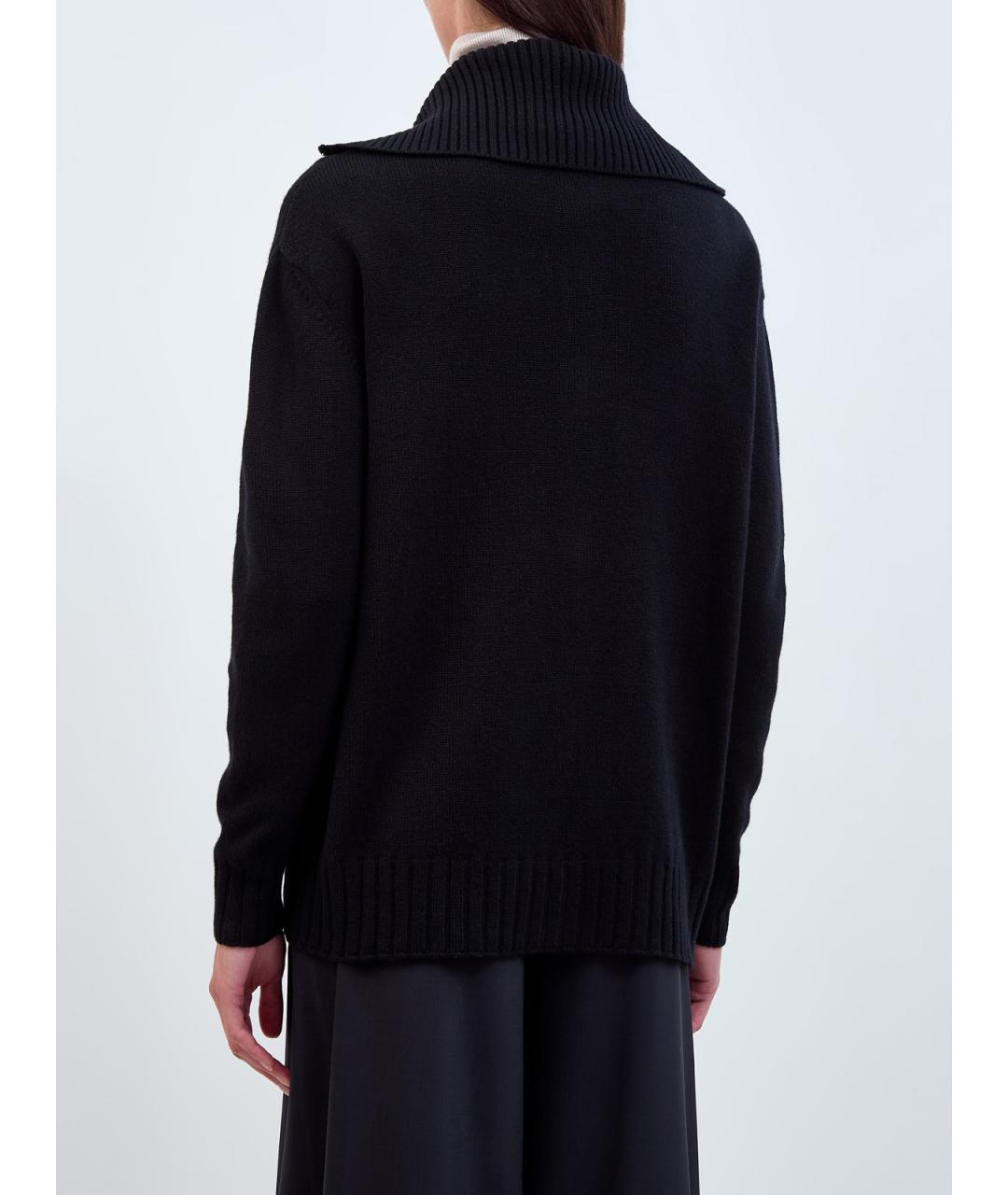 LORENA ANTONIAZZI Черный шерстяной кардиган, фото 4