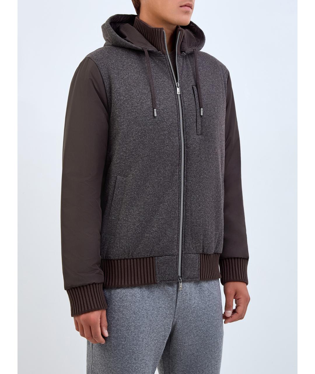 CAPOBIANCO Коричневая вискозная куртка, фото 3